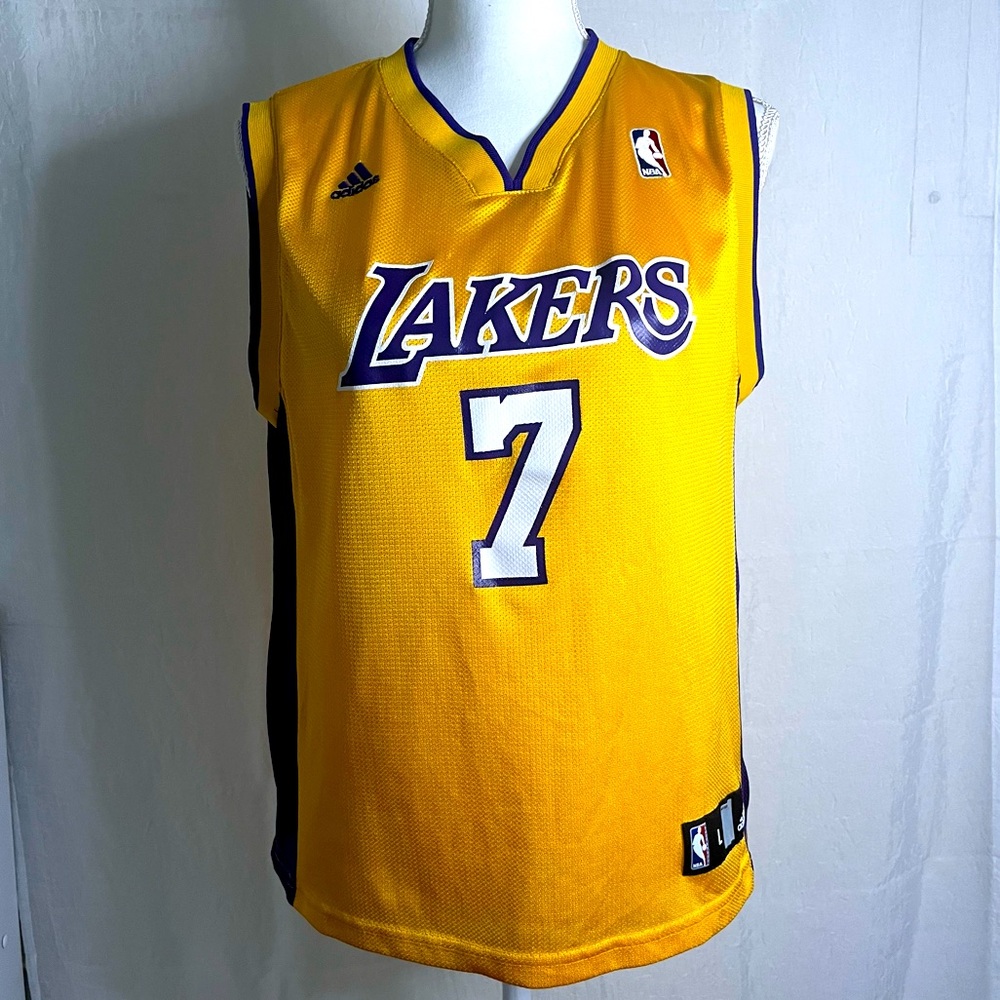 Lamar Odom Los Angeles Lakers Jersey Adidas Large Yellow Gold